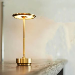 Metallic Cordless Modern Table Lamp