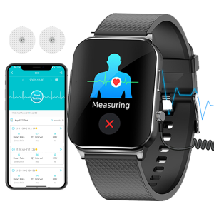 Kh03 Mini Health Check-up Smart Watch Ecg/ekg Heart Rate Blood Oxygen Blood Pressure Body Temperature Sedentary Reminder