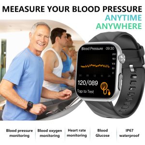 Father's Day Gift - Upgrade Gt5 Pro Max Health Smartwatch With Sos+bp+bg+hr+ecg+temp+spo2+calls Fitness Tracker
