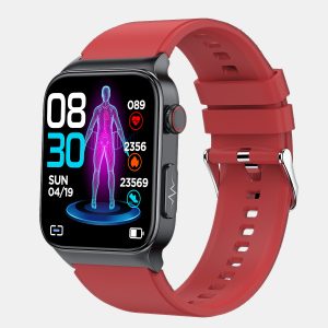 Likron-e500 Non-invasive Blood Glucose Test Smartwatch - Red