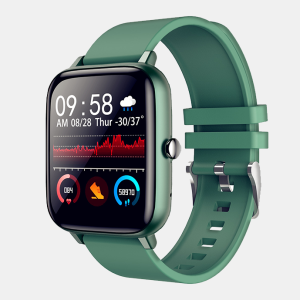Likron-p6 Smart Watch With Bluetooth Calling, Heart Rate, Blood Pressure, Blood Oxygen Monitoring, Message Alerts, Weather, And Fitness Tracking - Green