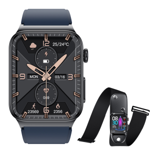Ph50 High-end Ecg/ptt/hrv And Blood Glucose Blood Pressure Heart Rate Smart Health Watch