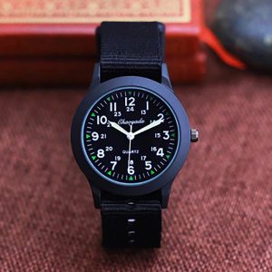 Waterproof Luminous Pointer Quartz Watches For Kids