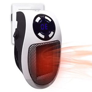 Plug-in Portable Mini Space Heater with Digital Display and Timer for Small Rooms