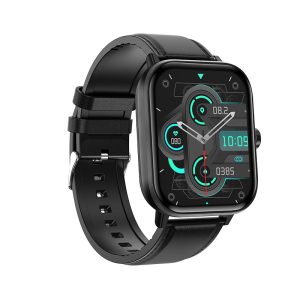 G42 Smart Watch: Blood Sugar, Temp, HR, BP, O2, Sleep Monitor, Bluetooth Calls - Black leather TPU