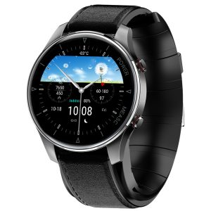 Likron P50 Smartwatch | Heart Rate, Blood Oxygen, BP, Blood Sugar, Temp | Bluetooth Call, Step Counter, Social Entertainment - Black Dial Black TPU Strap