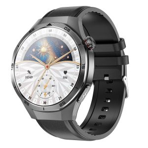 Likron Smart Watch ET456 | 1.56" AMOLED ECG Blood Sugar Blood Oxygen | Bluetooth Call | Metal Case | IP68 Waterproof