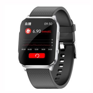 Likron Ep03 Smart Watch: ECG, Non-invasive Blood Sugar, BP & SpO2 Monitoring, Real-time Health Tracker - silver