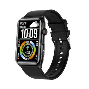 Likron GE50 Smart Bracelet: Blood Sugar, HRV, ECG, Micro-physical Exam, Flashlight Smart Watch - GE50 Black Tape - ECG