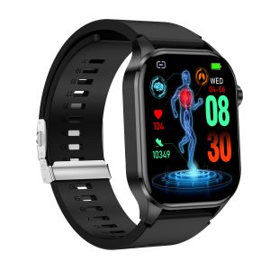 Likron ET580 Smartwatch: Bluetooth Call, ECG, Non-invasive Blood Glucose & Heart Rate Monitor, AMOLED Display
