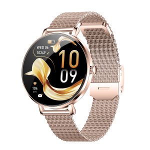 Likron Nx31 Smartwatch: Heart Rate, BP, SpO2 Monitor, Bluetooth Calling, Pedometer, Multi-Exercise Tracking - Golden Steel