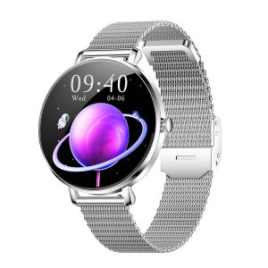 Likron Nx31 Smartwatch: Heart Rate, BP, SpO2 Monitor, Bluetooth Calling, Pedometer, Multi-Exercise Tracking - silver steel