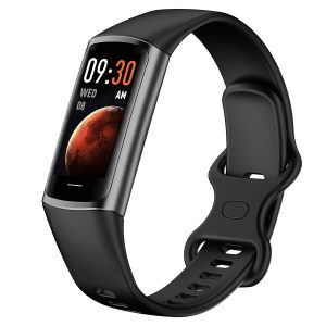Likron C68l Smart Bracelet: Body Temp, HR, BP, SpO2 Monitor, Waterproof Fitness Tracker Watch