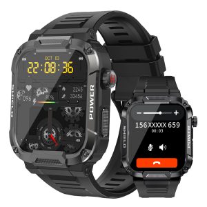 Likron MK66 Smartwatch: Outdoor Tri-proof, Bluetooth Calls & Music, Heart Rate, Blood Pressure, SpO2, GPS Fitness Tracker