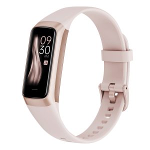 Likron C60 Smart Bracelet | 1.1" AMOLED | Body Temp, HR, BP, SpO2 Monitor | 25 Sports Modes | 3ATM Waterproof | PC+ABS/TPU | Magnetic Charge - pink