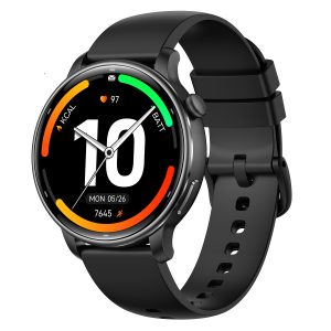 Likron Y25y Smartwatch GPS AMOLED 1.32" | Heart Rate, Blood Oxygen, 170+ Sports Modes | 30M Waterproof | Aluminum Alloy | Gloryfitpro App - Black Silicone