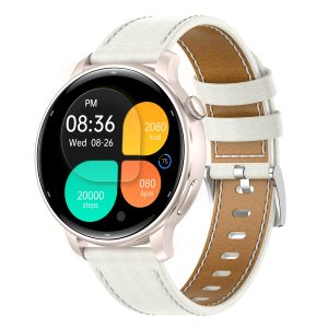 Likron Y25y Smartwatch GPS AMOLED 1.32" | Heart Rate, Blood Oxygen, 170+ Sports Modes | 30M Waterproof | Aluminum Alloy | Gloryfitpro App - Gold belt