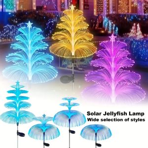 Solar-Powered LED Jellyfish Pathway Lights - 7 Color Changing Outdoor Garden Decor