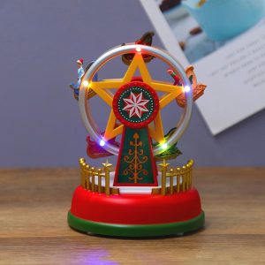 LED Glowing Christmas Decoration - Carousel or Ferris Wheel (Battery Operated) - Ferris Wheel