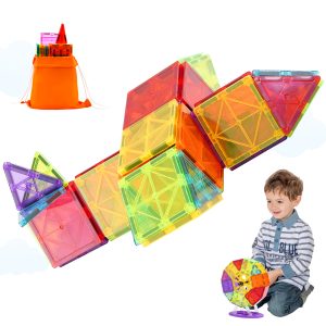 121PCS Magnetic Building Tiles Set - Educational Constructor Toy for Kids