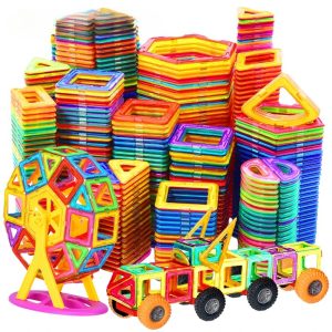 Magnetic Building Blocks Designer Set - Large Size Educational Constructor Toy