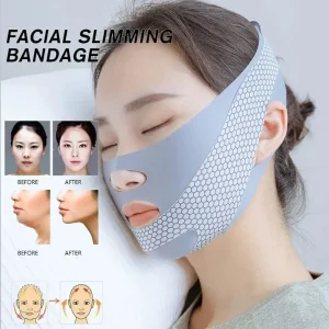 Adjustable V-Line Chin Strap for Facial Support and Relaxation