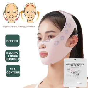 Reusable High Elasticity Face Bandage for Contour and Firming Support - Deep Fit V-Line Beauty Tool