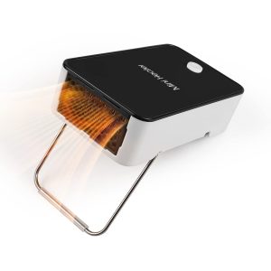 50W Portable Mini Electric Space Heater for Desktop Home Office, Personal Hand Warmer Heating Fan (US Plug)