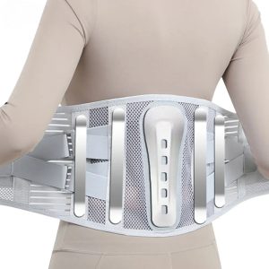 Breathable Lumbar Support Belt for Men & Women – Adjustable Waist Support with 5 Rigid Stays for Lifting, Gym & Work