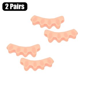 Silicone Toe Separators and Stretchers for Foot Comfort, Gel Toe Straighteners for Alignment and Pressure Relief - 2 Pairs-j