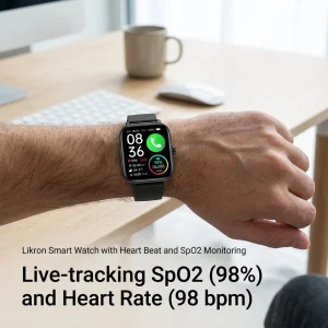 G42 Vinyl Smartwatch With Integrated Oxygen, Glucose, Blood Pressure, And Temperature Sensors Plus Bluetooth Calling Features