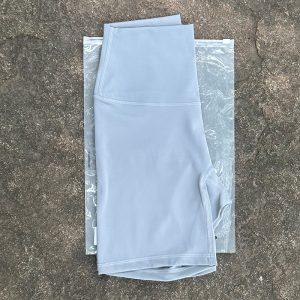 Women Sports Biker Shorts Women Naked Feeling High Waist Yoga Shorts Push Up Fitness Leggings Tummy Control Yoga Slim Shorts - Rhinoceros Grey