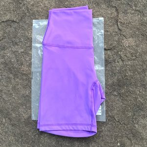 Women Sports Biker Shorts Women Naked Feeling High Waist Yoga Shorts Push Up Fitness Leggings Tummy Control Yoga Slim Shorts - Calamus Purple