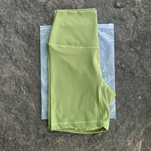 Women Sports Biker Shorts Women Naked Feeling High Waist Yoga Shorts Push Up Fitness Leggings Tummy Control Yoga Slim Shorts - Matcha Green