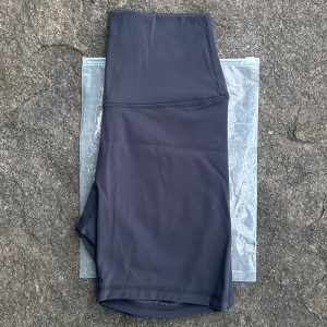 Women Sports Biker Shorts Women Naked Feeling High Waist Yoga Shorts Push Up Fitness Leggings Tummy Control Yoga Slim Shorts - Graphite Grey