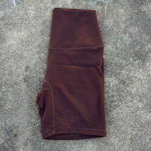 Women Sports Biker Shorts Women Naked Feeling High Waist Yoga Shorts Push Up Fitness Leggings Tummy Control Yoga Slim Shorts - Distilled Coffee