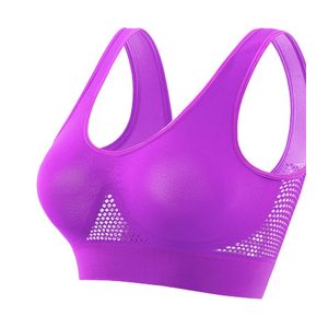2pcs Premium Women’s Seamless Sports Bra - High-Support Comfort for Yoga, Walking & Daily Activity - Breathable Moisture-Wicking Fabric (S-5XL) - Purple